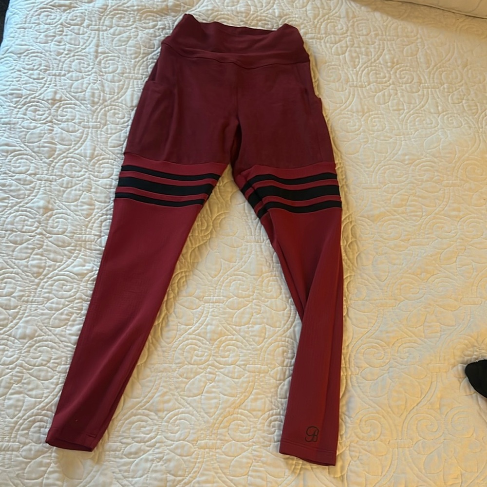Bombshell thigh high garnet red scrunch size small